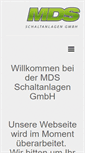 Mobile Screenshot of mds-schaltanlagen.de