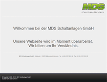 Tablet Screenshot of mds-schaltanlagen.de